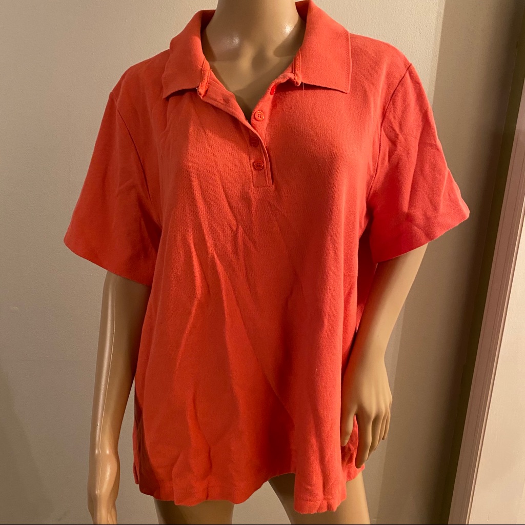 Salmon Collared Tee